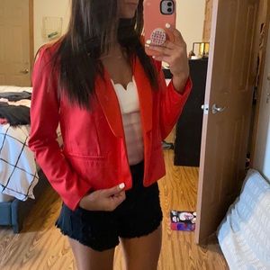 Red blazer